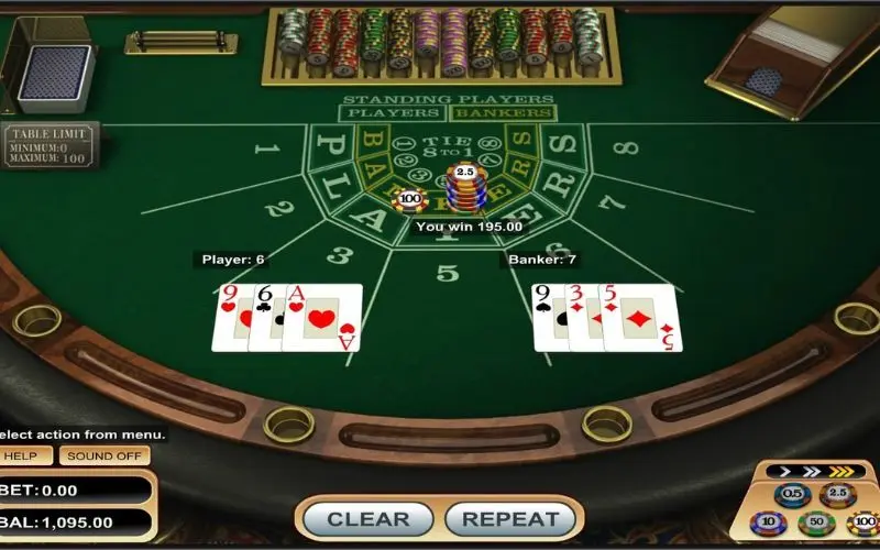 Ưu điểm của Baccarat game trực tuyến